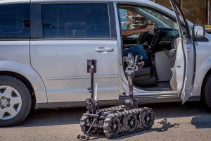 CALIBER® T5 swat EOD robot door open