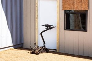 Mini-CALIBER® CARRYING DRONE THROUGH DOOR
